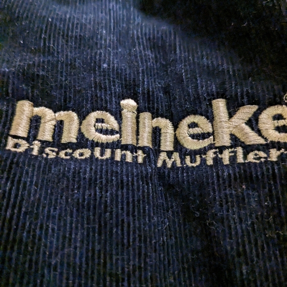Hartwell Meienke Discount Mufflers black corduroy bomber jacket made in USA - Picture 6 of 8